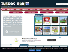 Tablet Screenshot of juegosrun.com